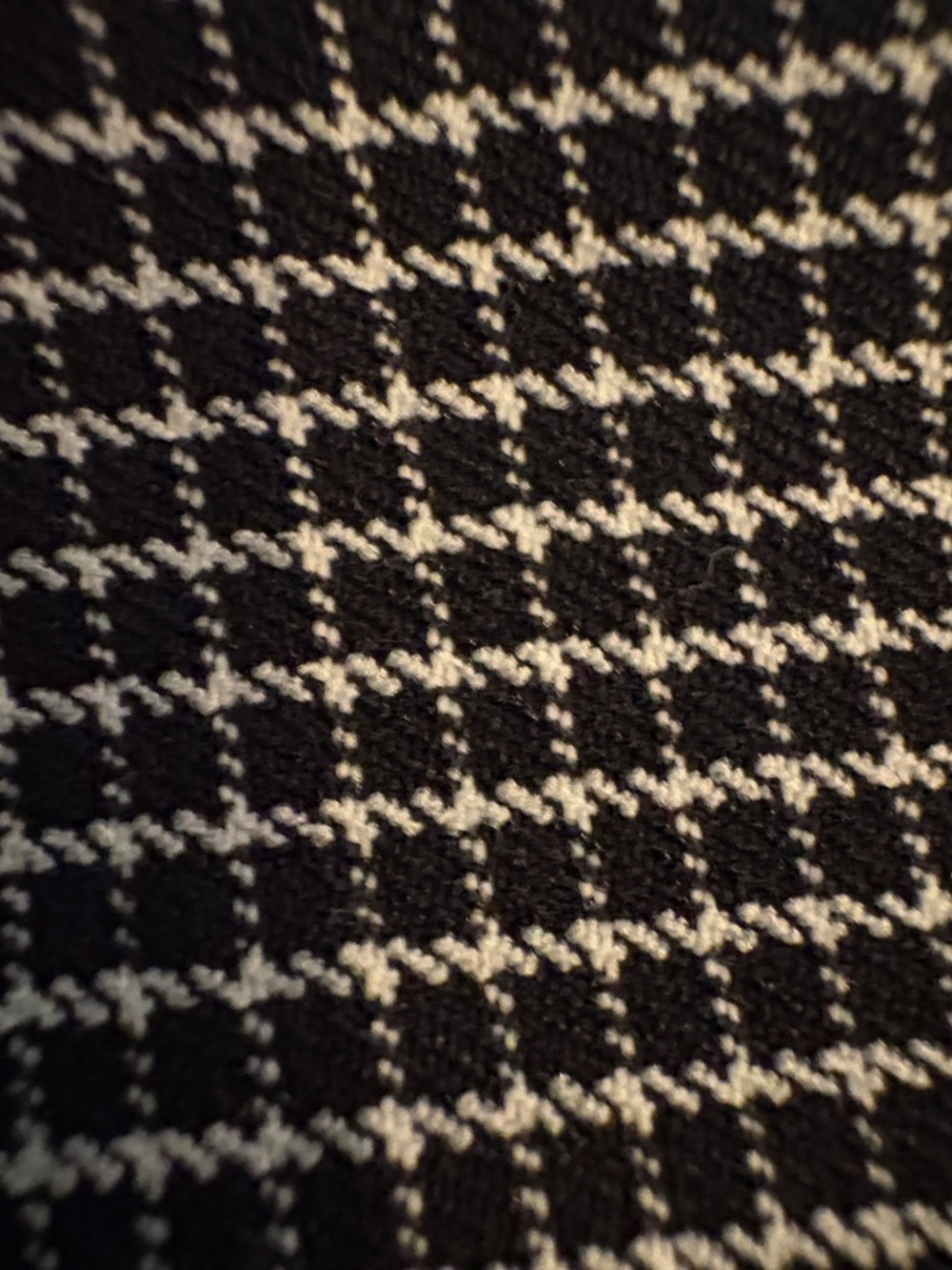 Black Micro-Pattern Stretch Dress Pants - Picture 9 of 9